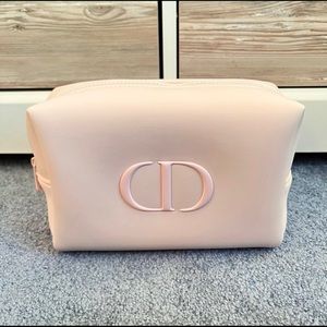 Pink Dior Neoprene Large Cosmetic Pouch